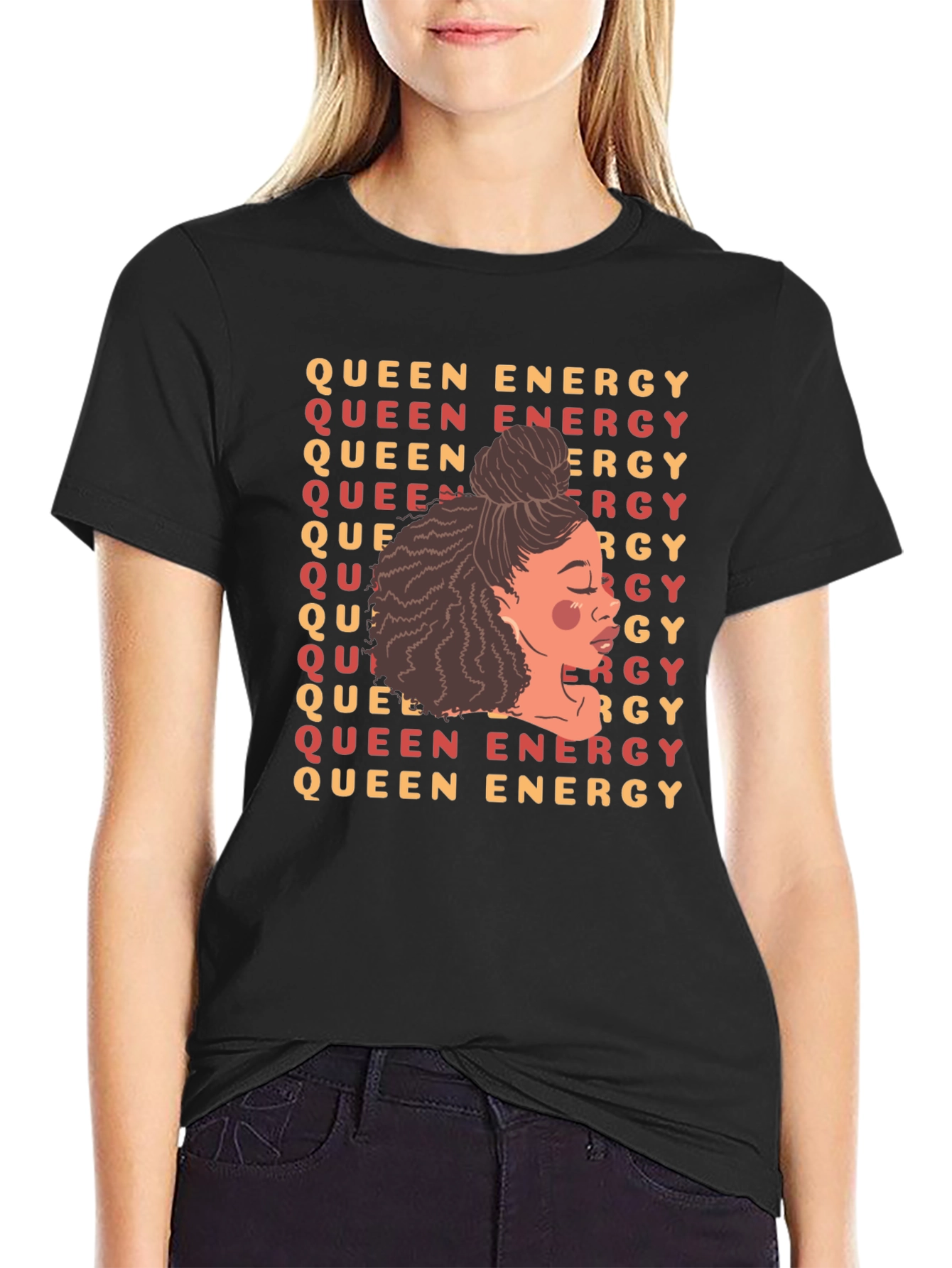 Queen Energy Graphic Tee - Black Unisex T-Shirt