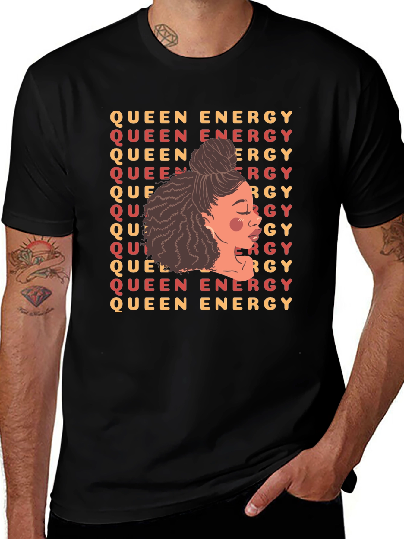 Queen Energy Graphic Tee - Black Unisex T-Shirt