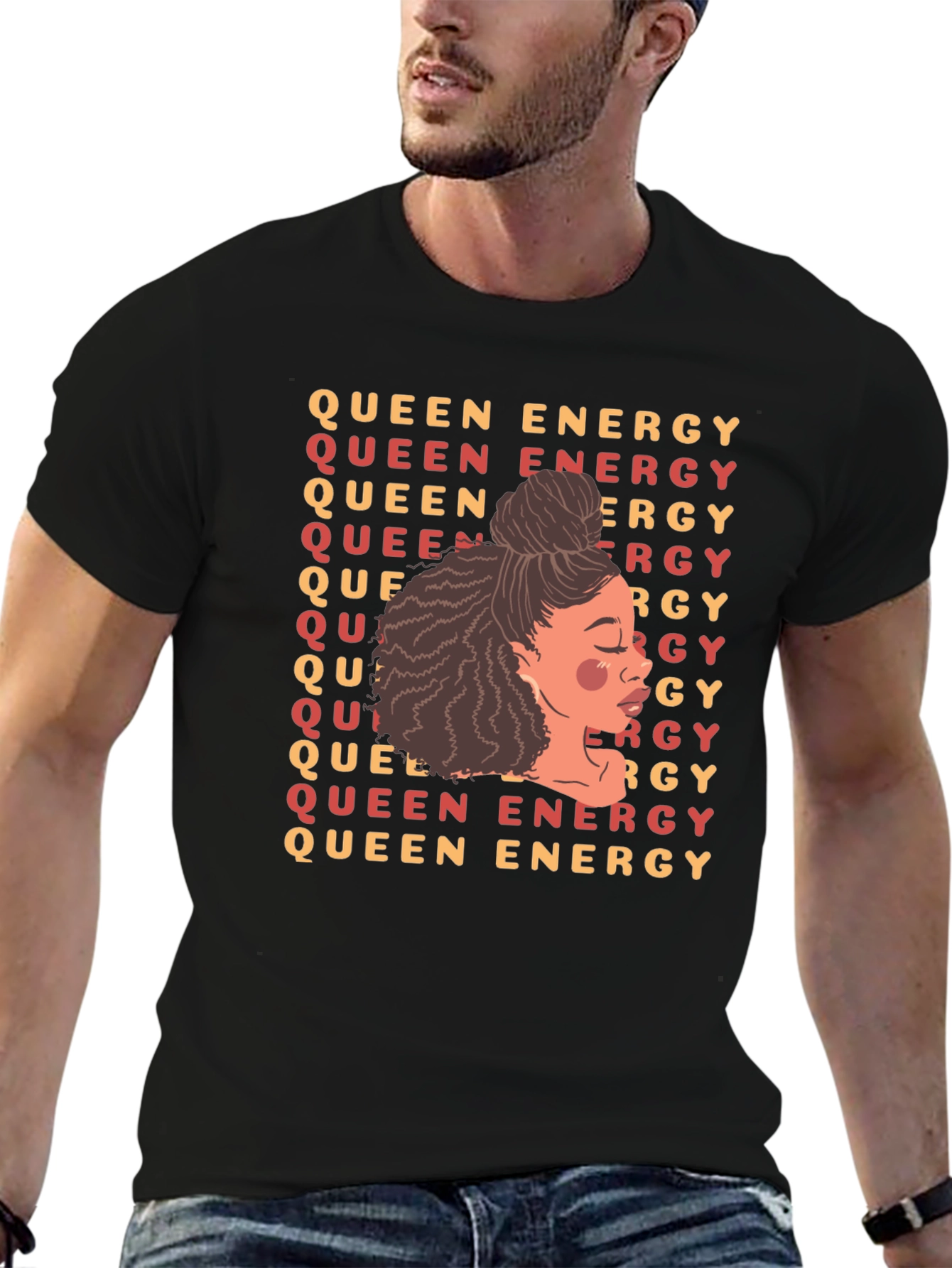 Queen Energy Graphic Tee - Black Unisex T-Shirt