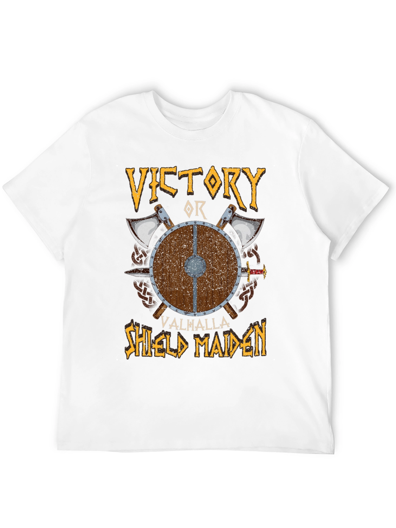 Victory or Valhalla Shield Maiden T-Shirt