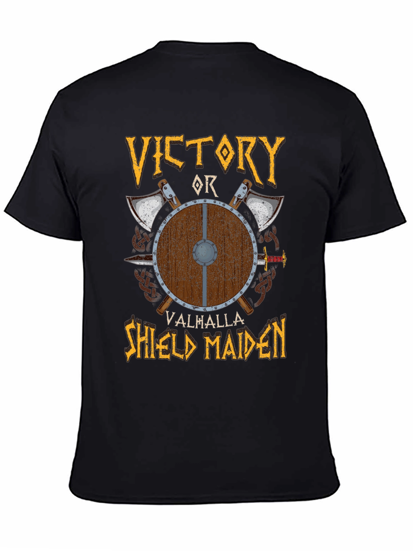 Victory or Valhalla Shield Maiden T-Shirt
