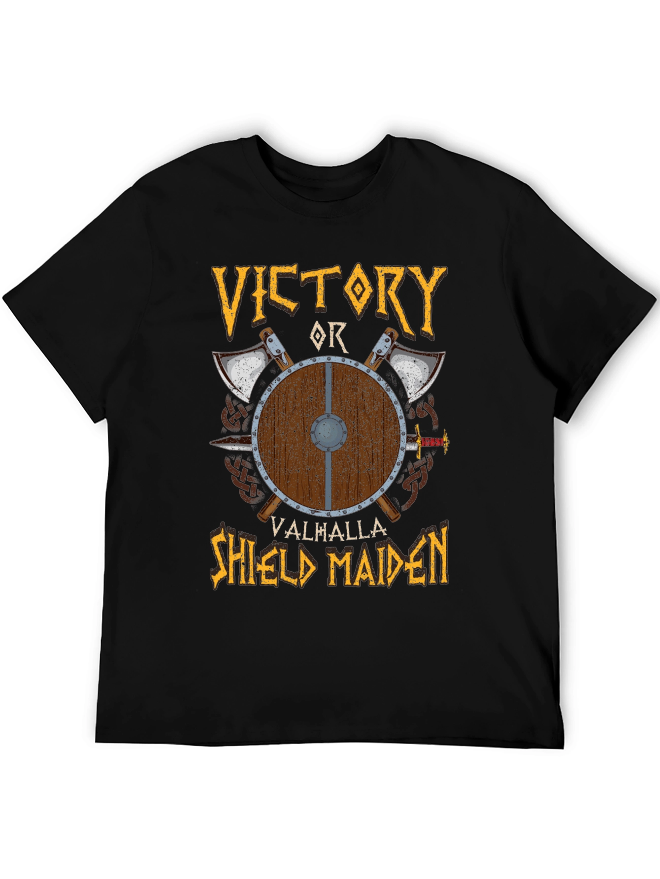Victory or Valhalla Shield Maiden T-Shirt