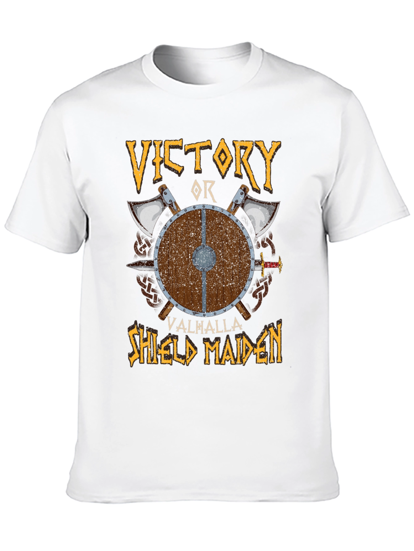 Victory or Valhalla Shield Maiden T-Shirt