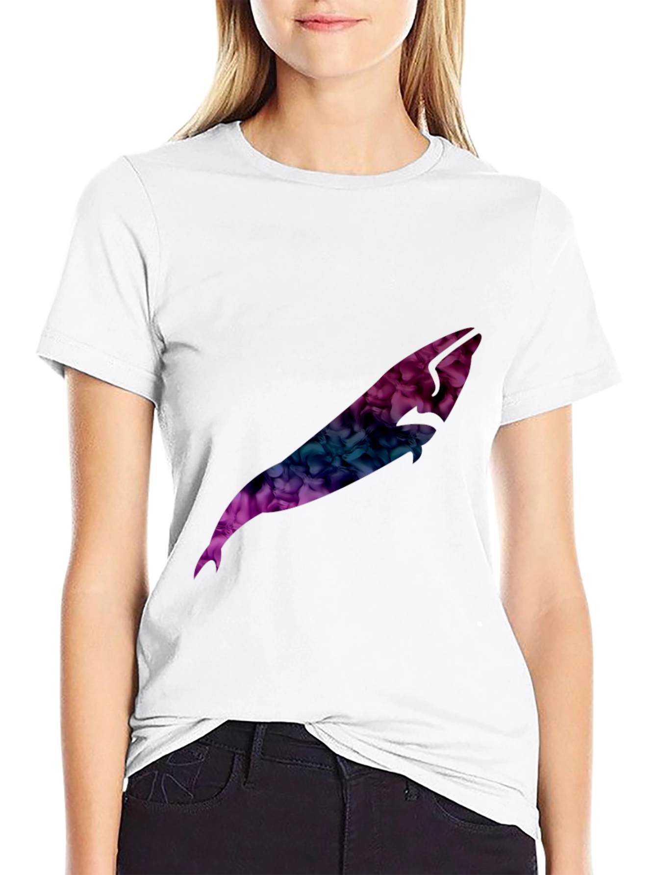 Abstract Design Black T-Shirt