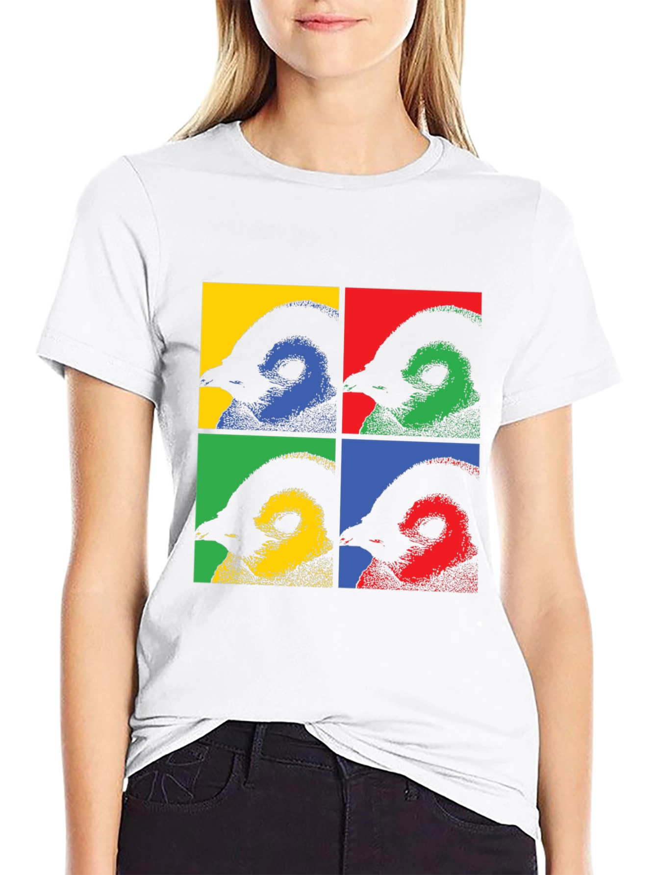 Pop Art Penguin Graphic Tee - Quirky Cool!