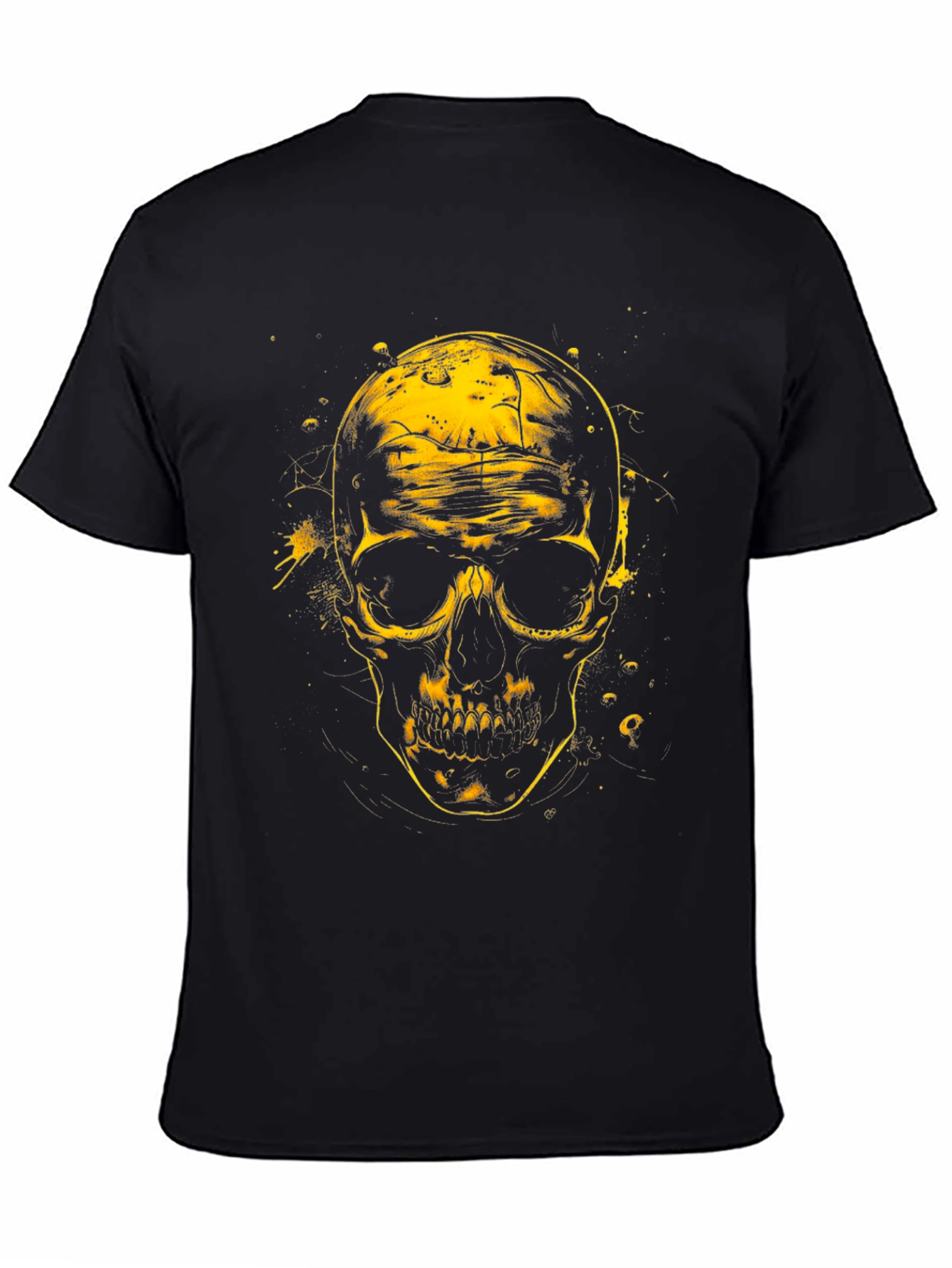 Skull Graphic Tee - Black Cotton