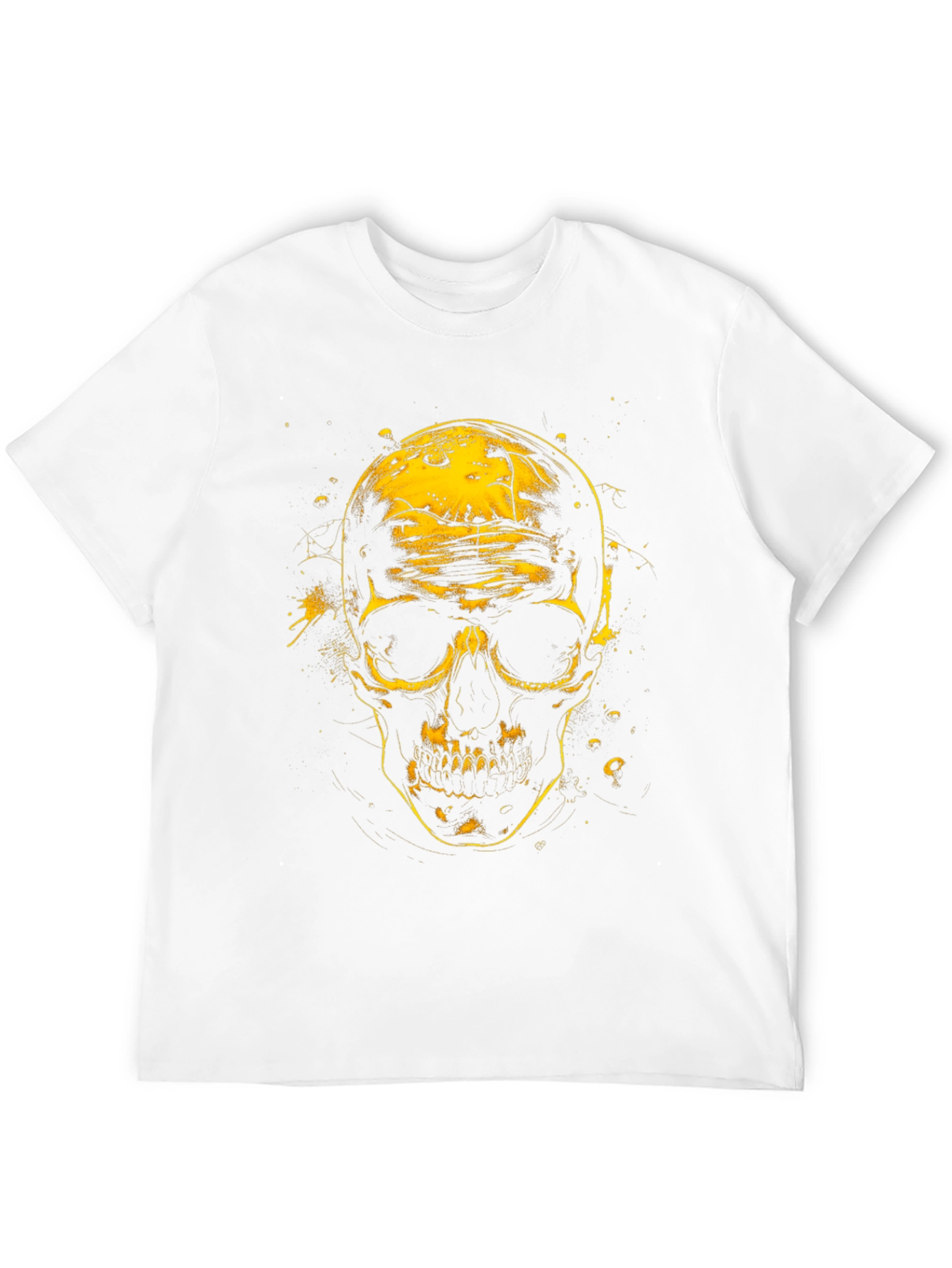 Skull Graphic Tee - Black Cotton