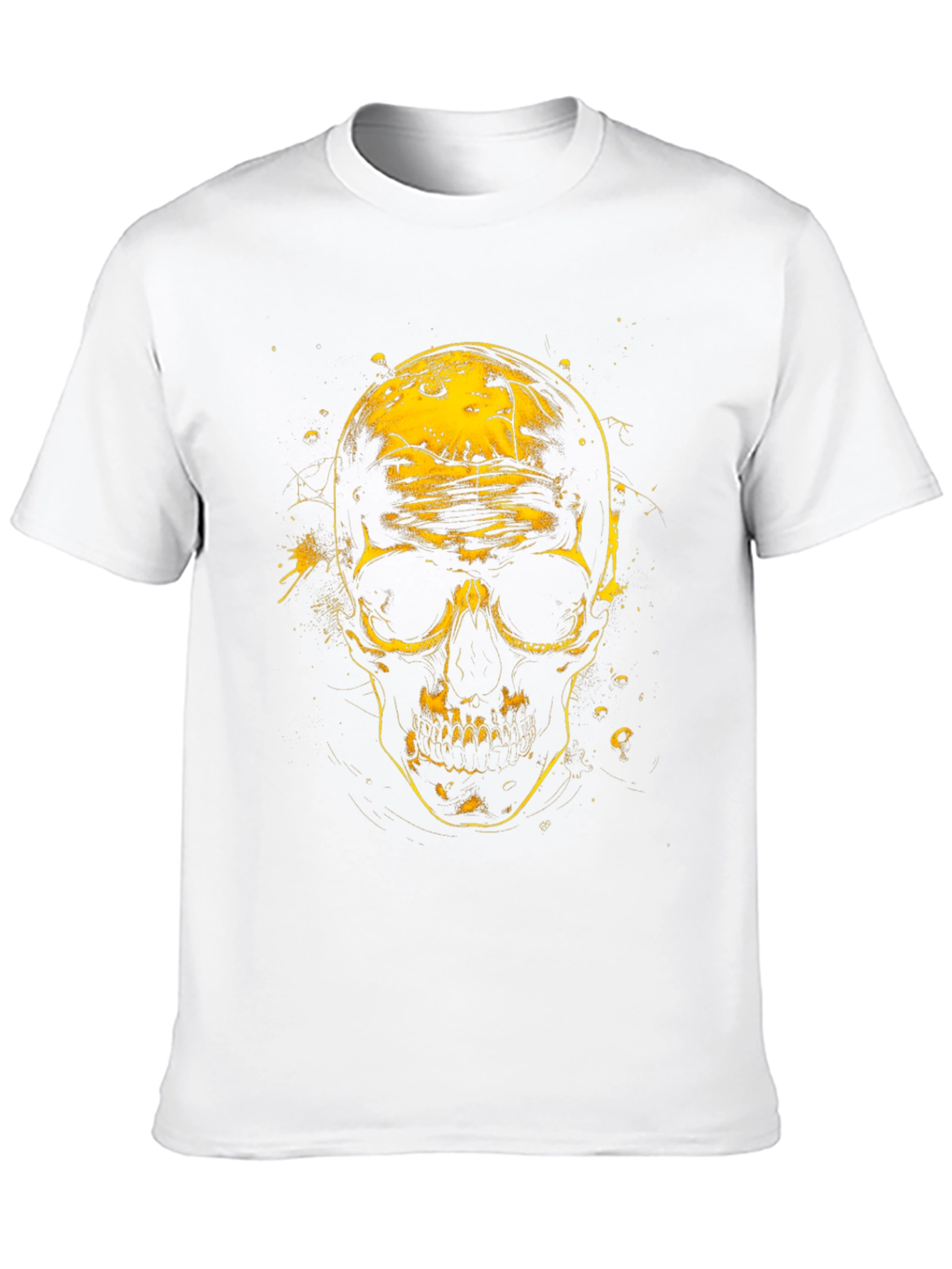 Skull Graphic Tee - Black Cotton