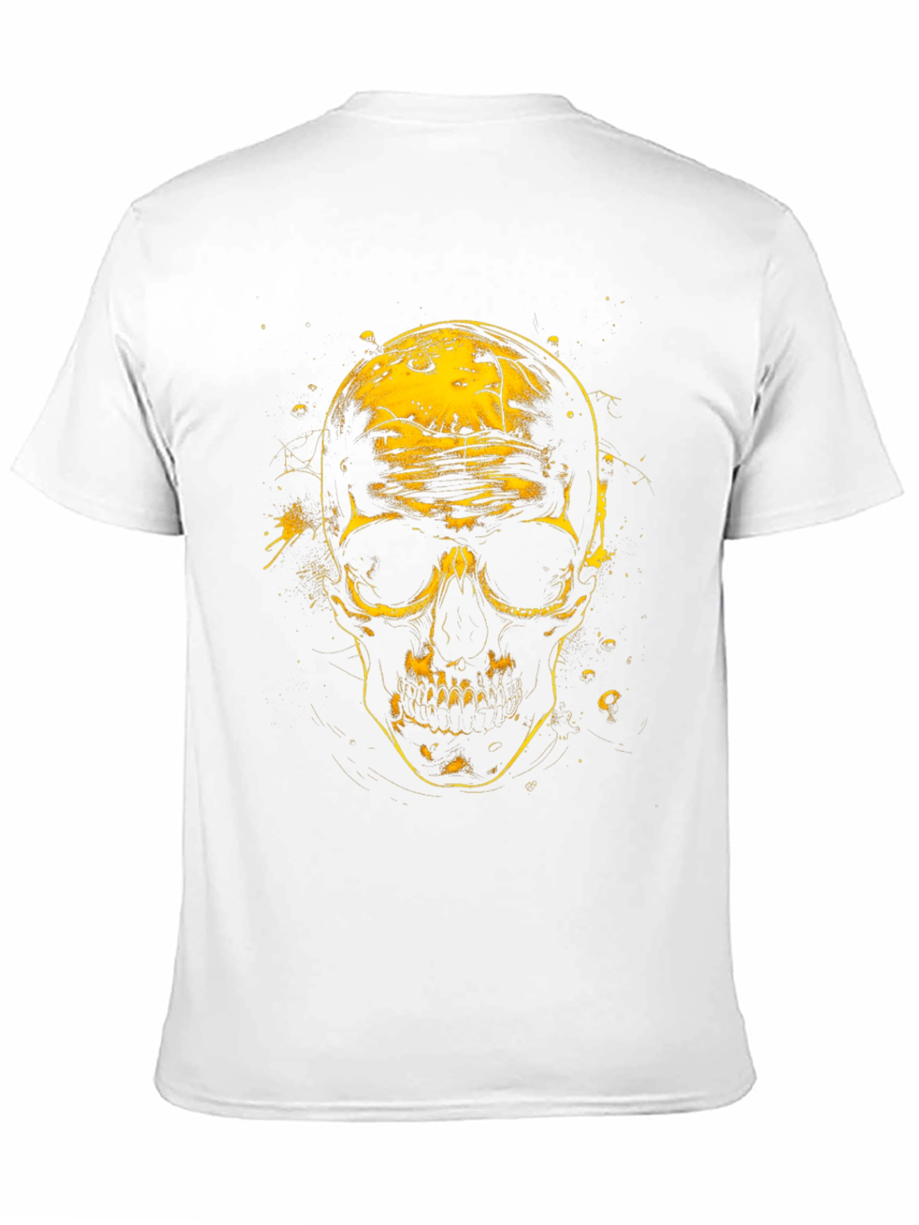 Skull Graphic Tee - Black Cotton