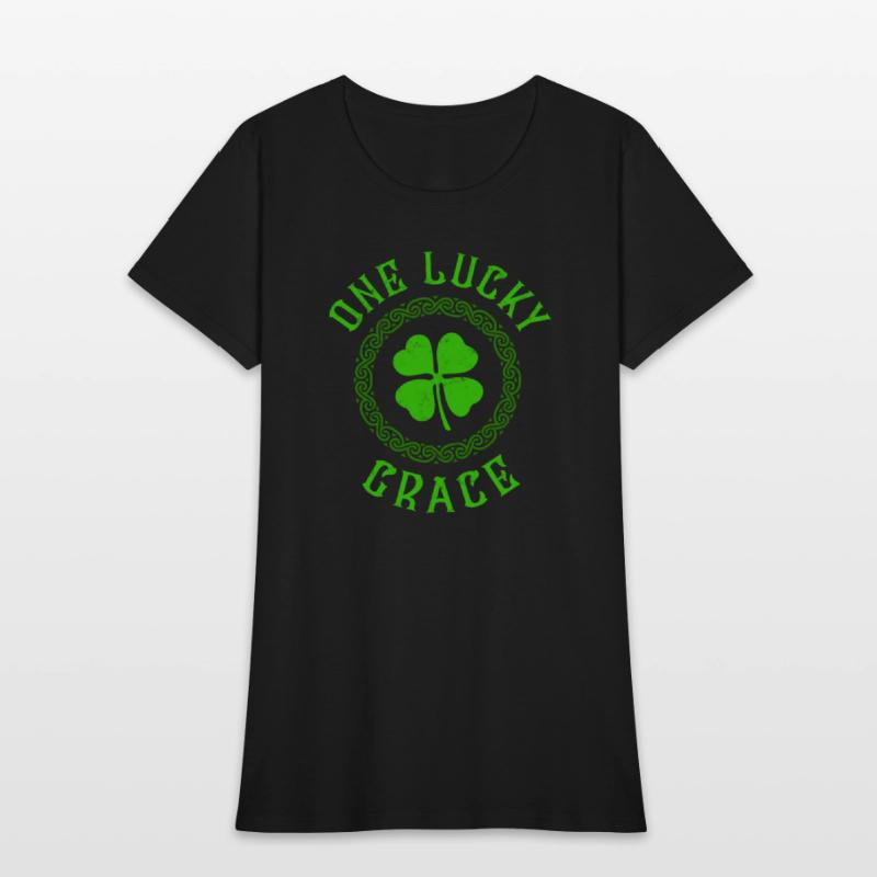 One Lucky Grace Irish Family Four Leaf Clover