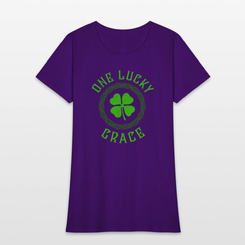 One Lucky Grace Irish Family Four Leaf Clover