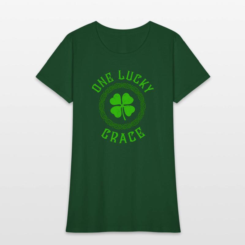 One Lucky Grace Irish Family Four Leaf Clover