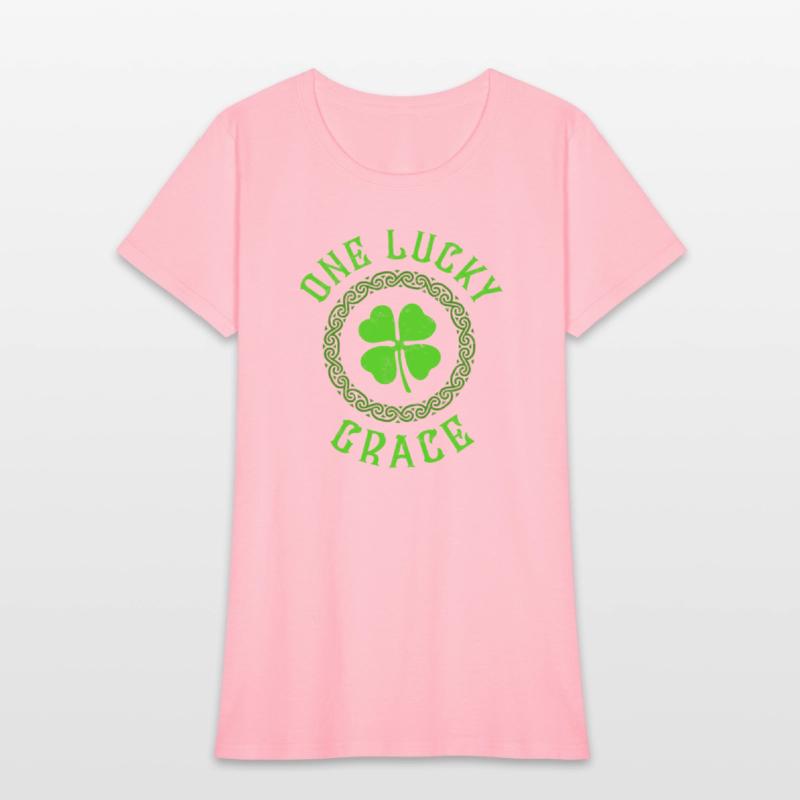 One Lucky Grace Irish Family Four Leaf Clover