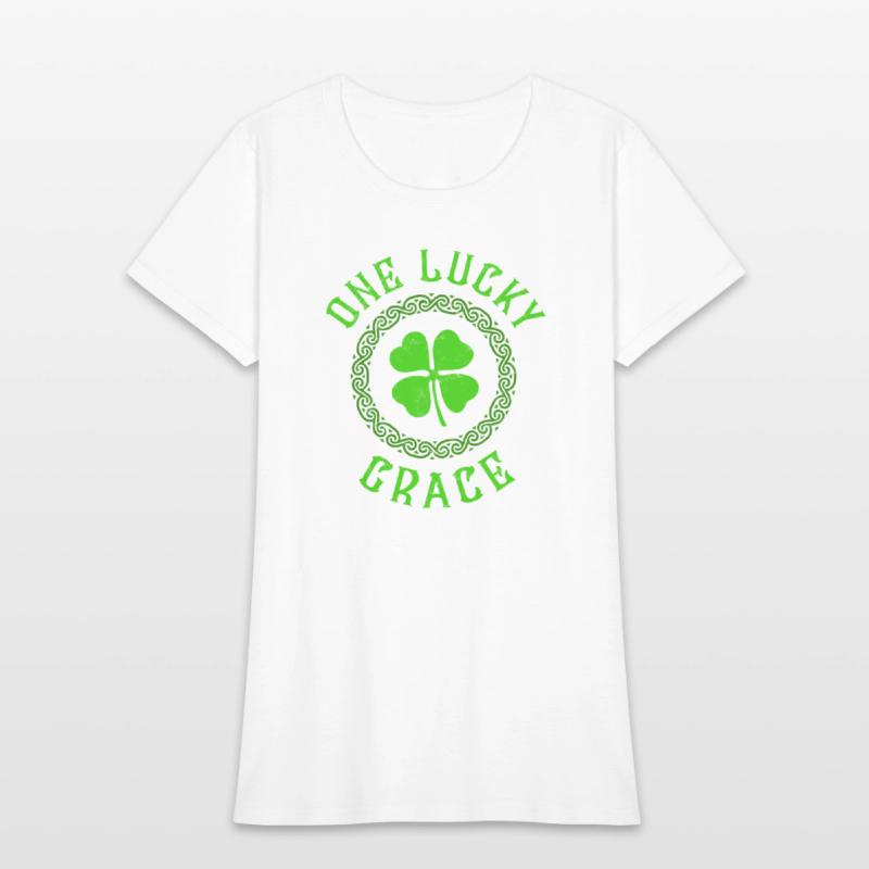 One Lucky Grace Irish Family Four Leaf Clover