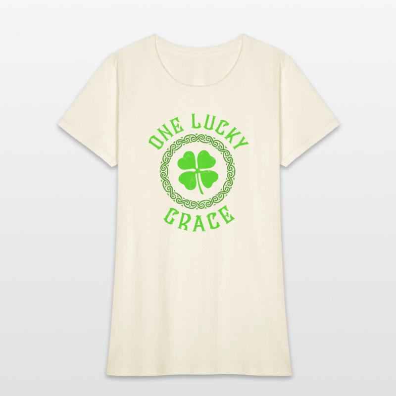 One Lucky Grace Irish Family Four Leaf Clover