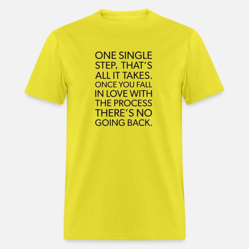 one single step fall in love with process BLACK