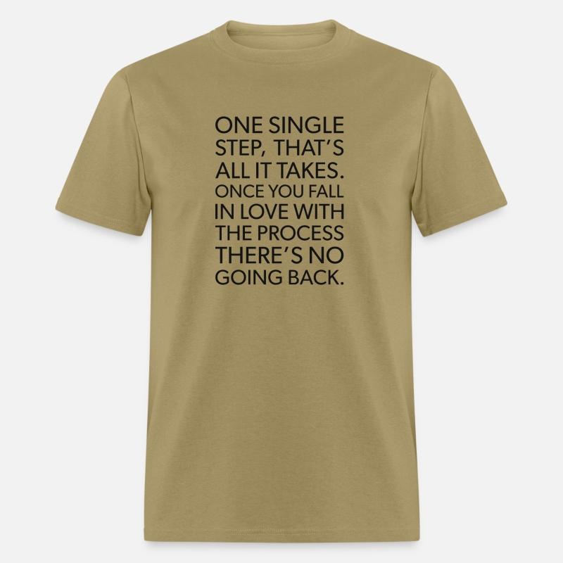 one single step fall in love with process BLACK