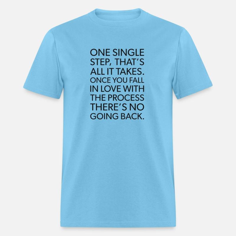 one single step fall in love with process BLACK