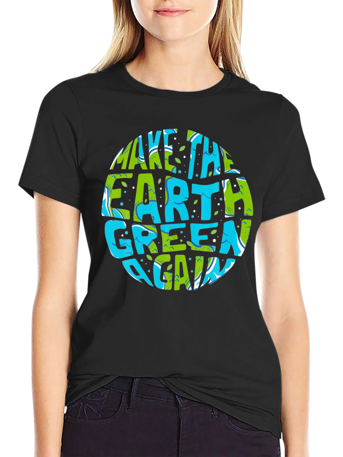 Eco-Friendly Make Earth Green Again Graphic T-Shirt