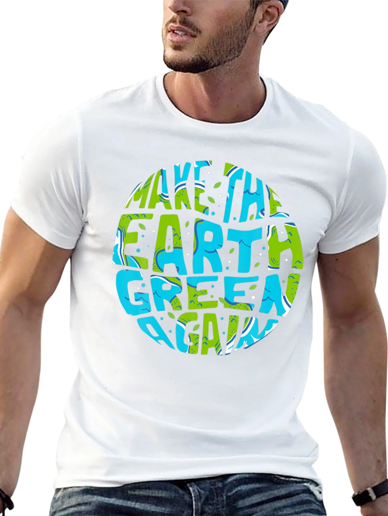 Eco-Friendly Make Earth Green Again Graphic T-Shirt