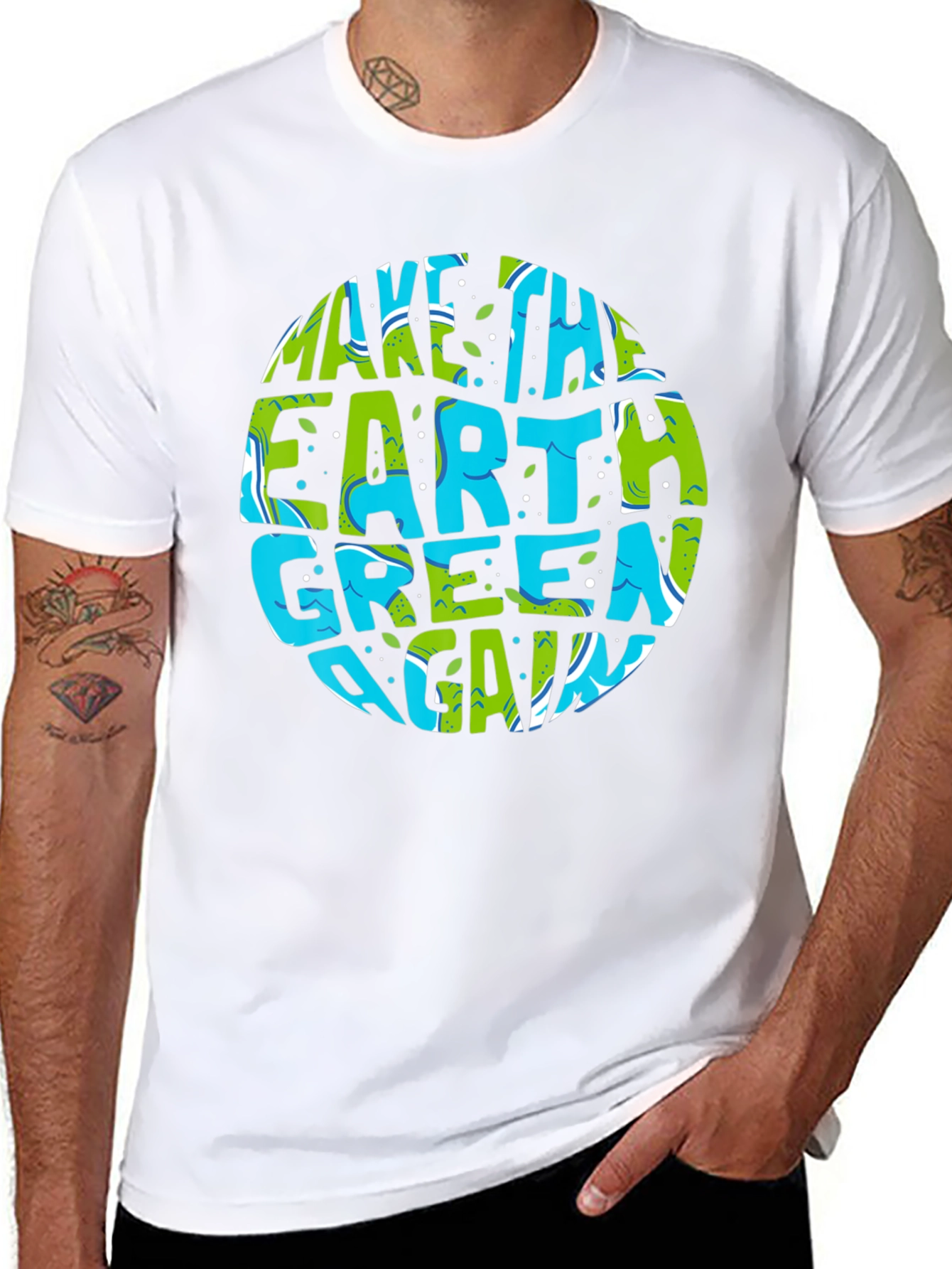 Eco-Friendly Make Earth Green Again Graphic T-Shirt