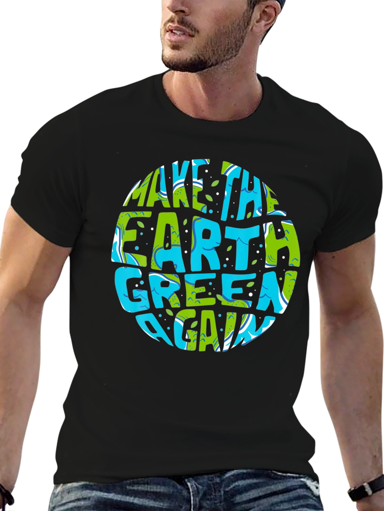 Eco-Friendly Make Earth Green Again Graphic T-Shirt