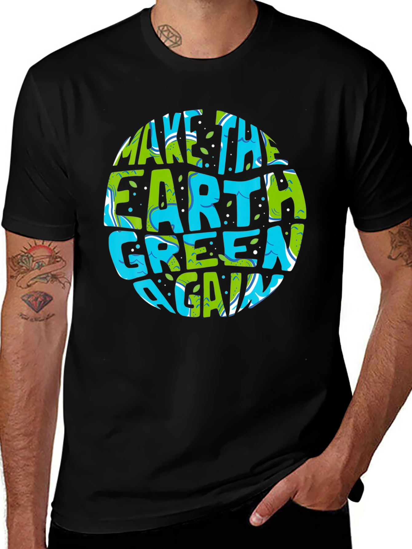 Eco-Friendly Make Earth Green Again Graphic T-Shirt