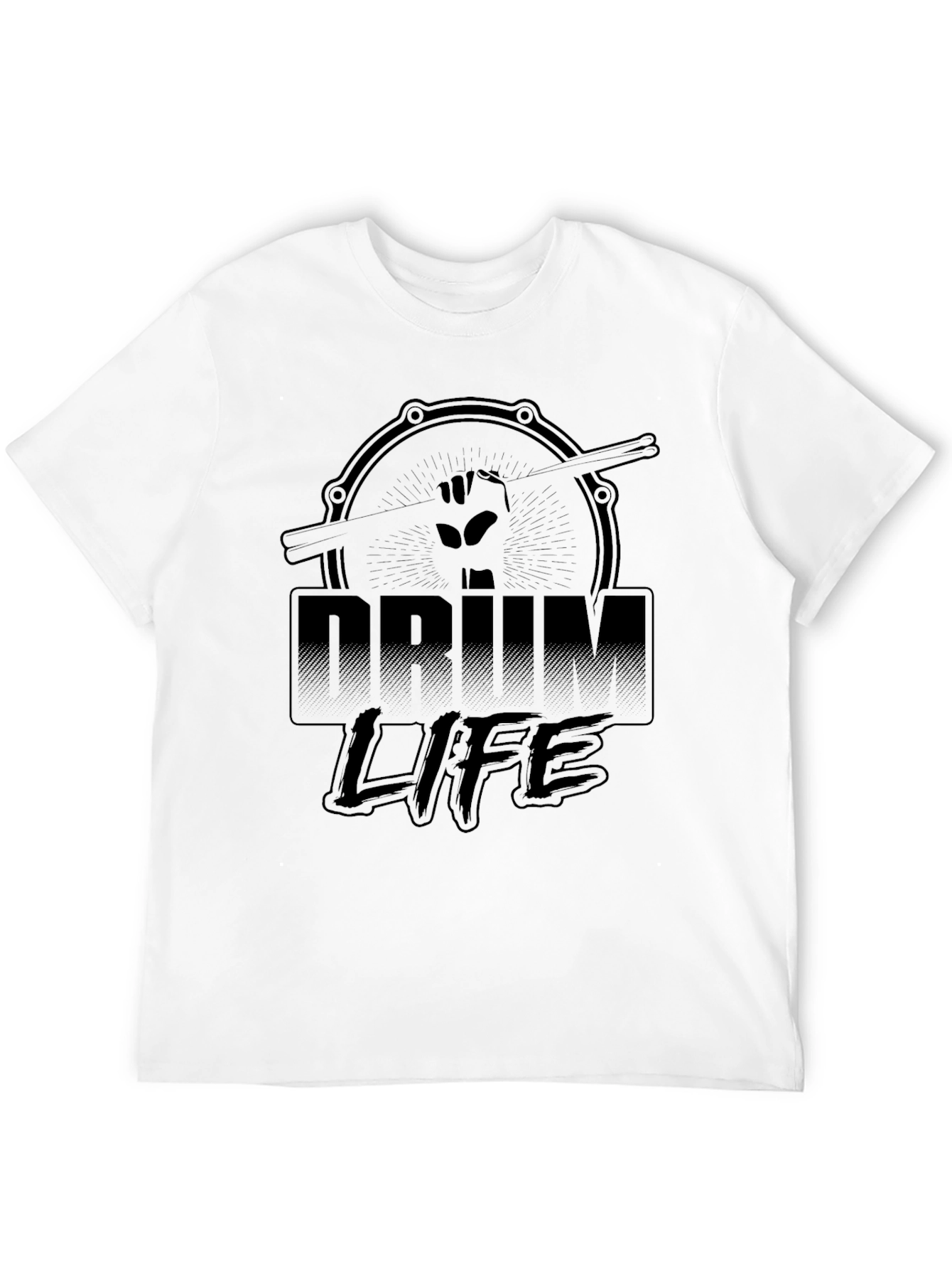Drum Life Black Graphic Tee