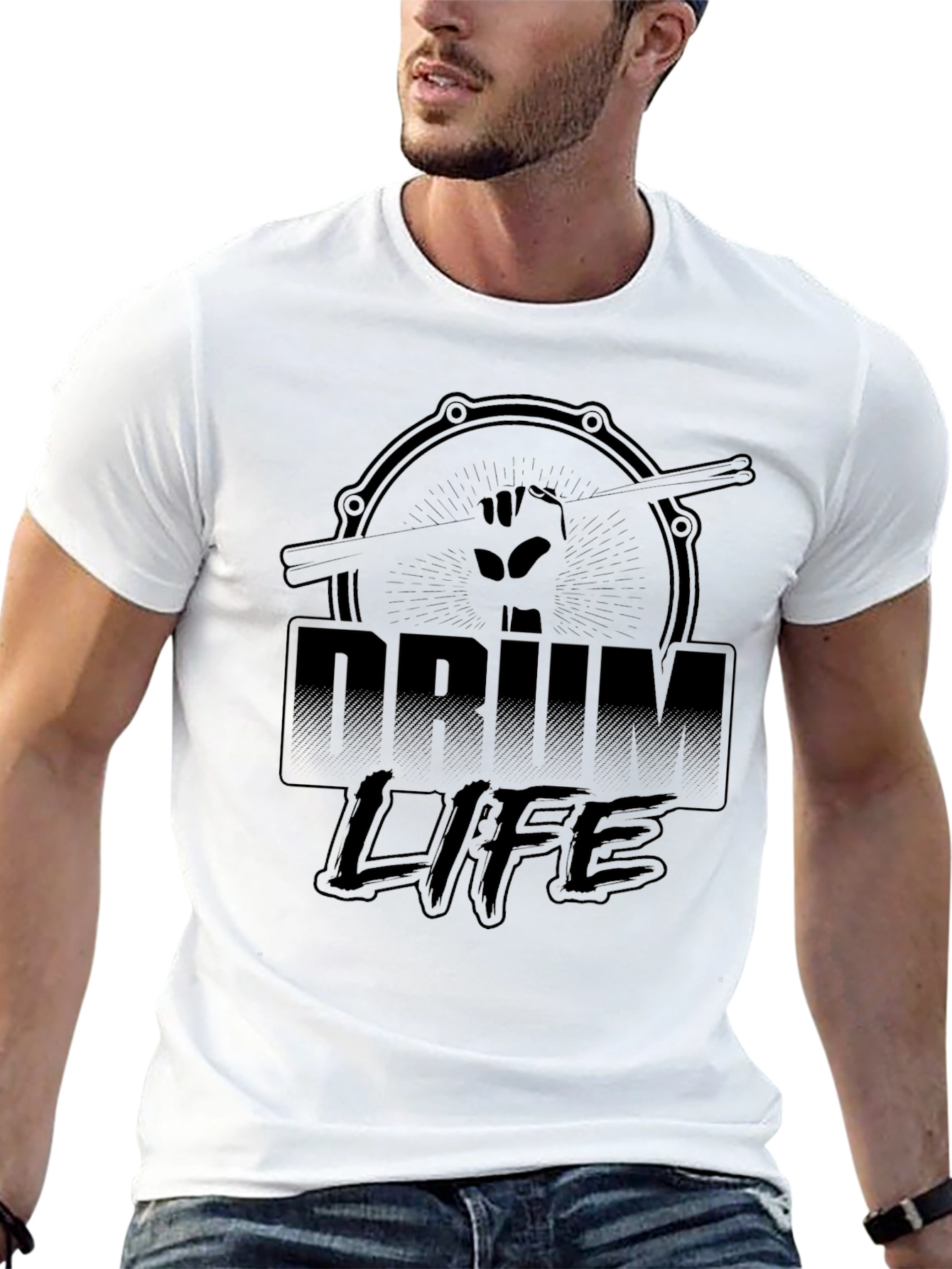 Drum Life Black Graphic Tee