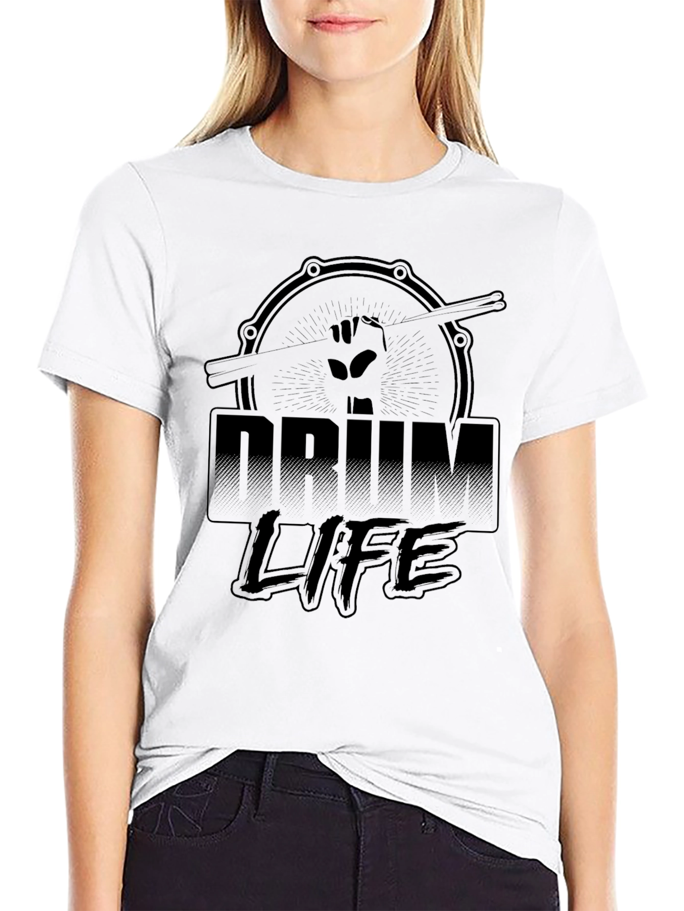 Drum Life Black Graphic Tee