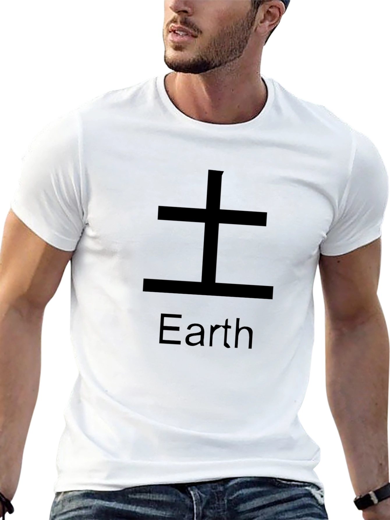 Earth Element Graphic Tee - Black Cotton Shirt
