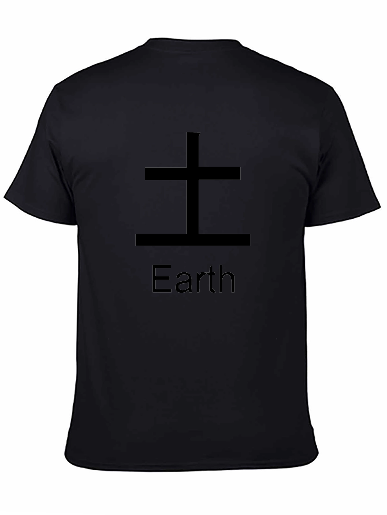 Earth Element Graphic Tee - Black Cotton Shirt