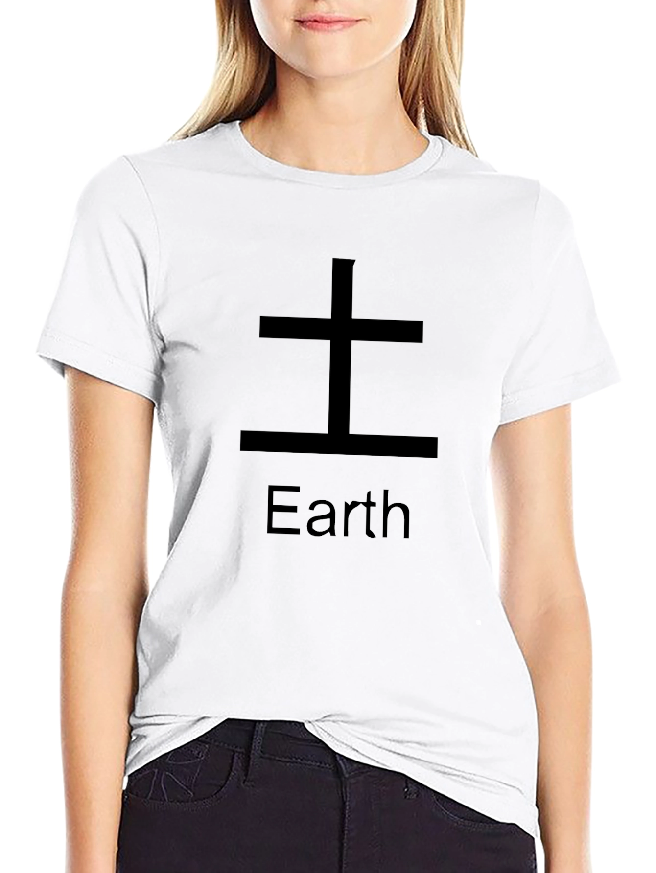 Earth Element Graphic Tee - Black Cotton Shirt