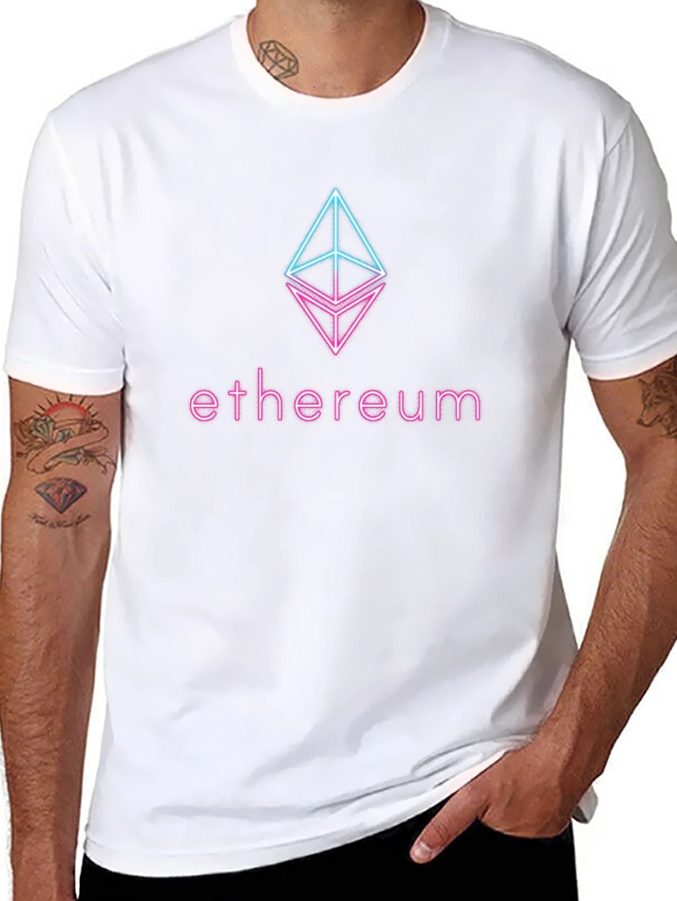 Ethereum Logo Black T-Shirt - Crypto Fashion
