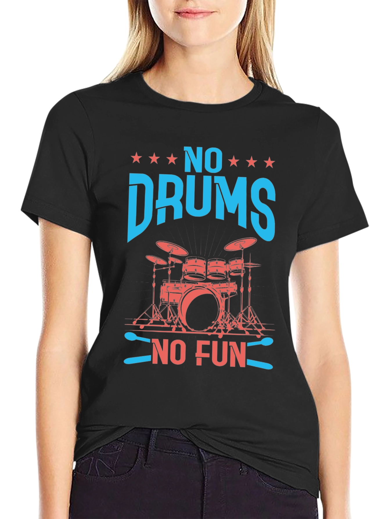 No Drums No Fun Graphic Tee