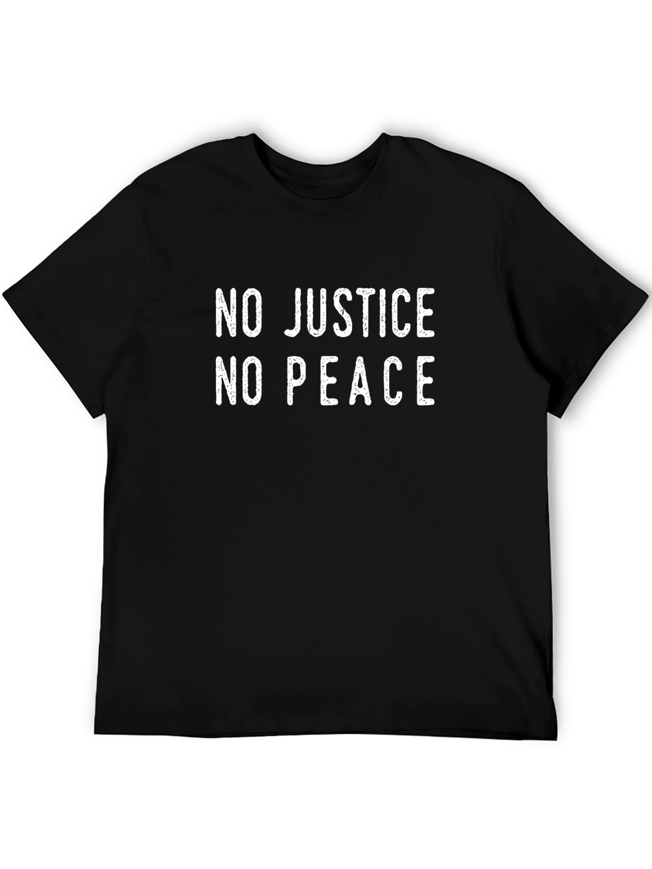 No Justice No Peace T-Shirt - Black Graphic Tee