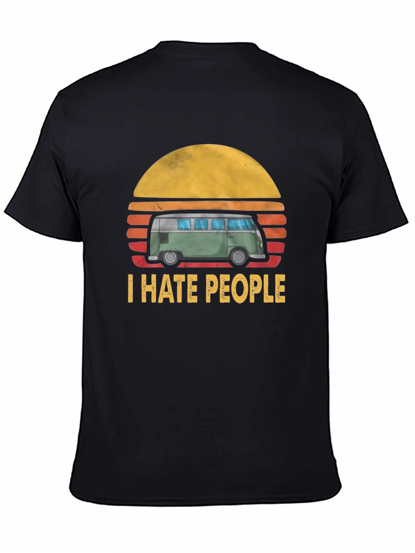 I Hate People T-Shirt: Retro Van Graphic Tee