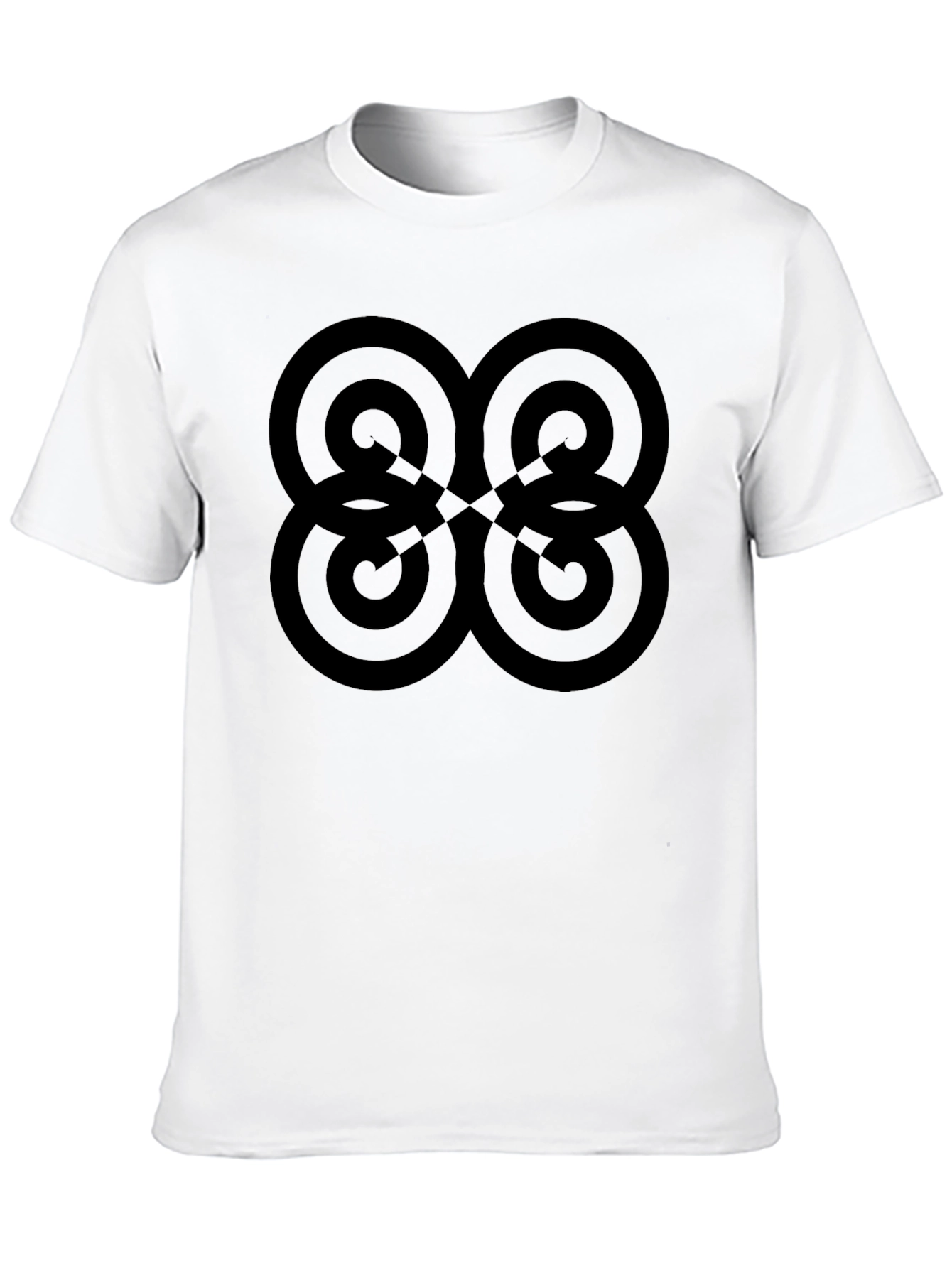 Geometric Graphic Black T-Shirt