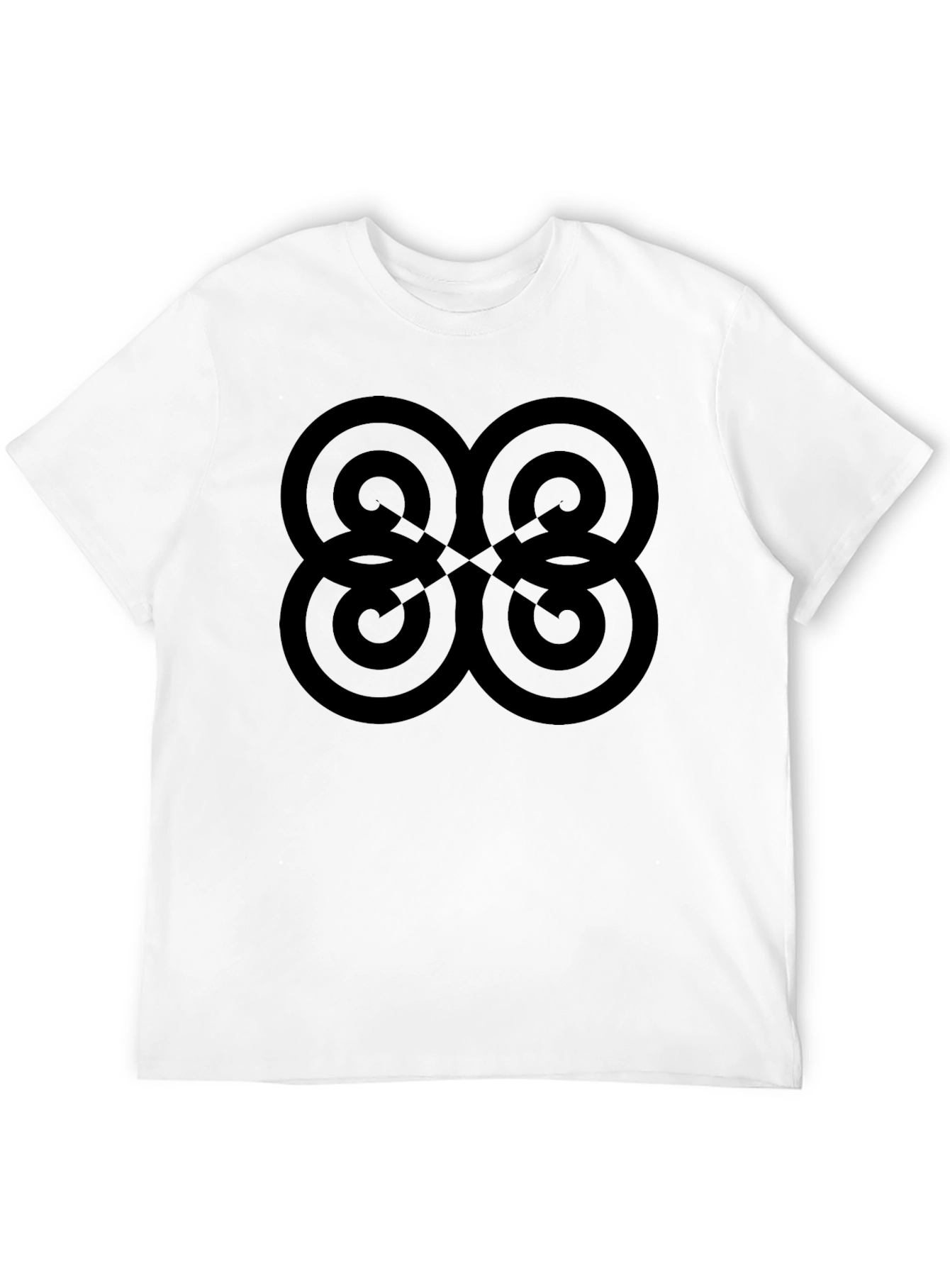 Geometric Graphic Black T-Shirt