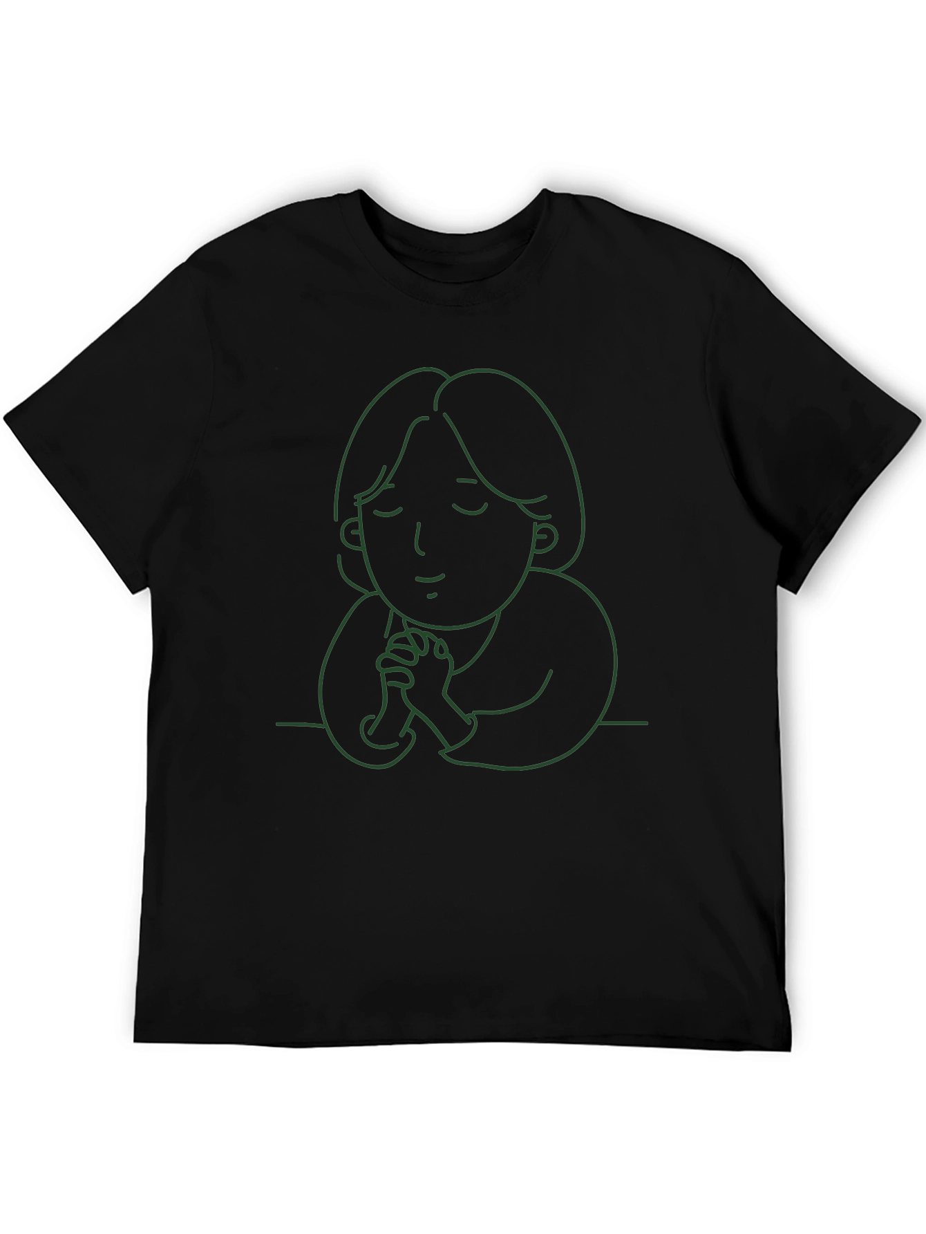 Minimalist Prayer T-Shirt - Unisex Black Tee