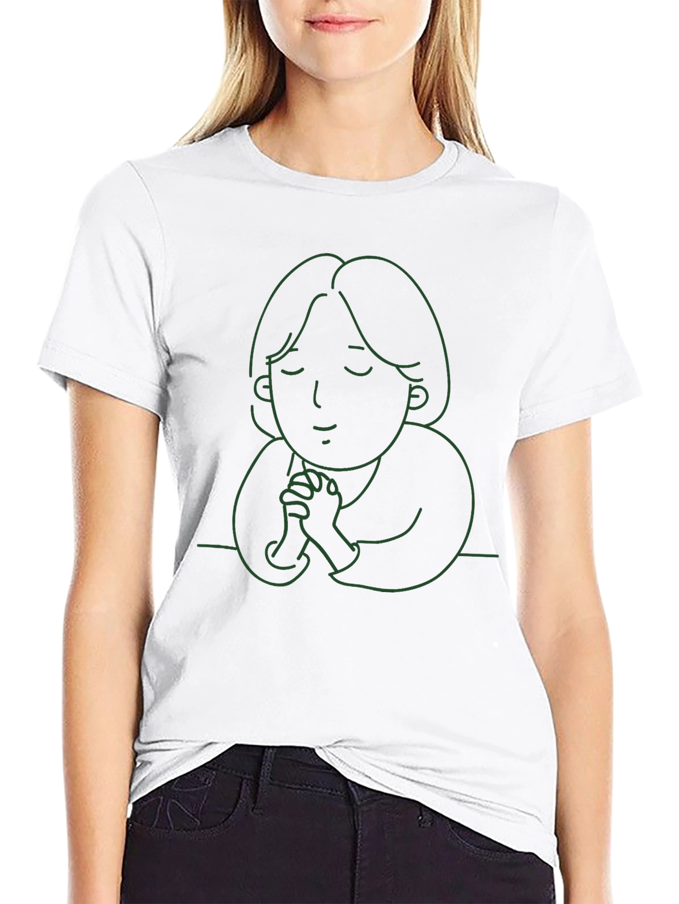 Minimalist Prayer T-Shirt - Unisex Black Tee