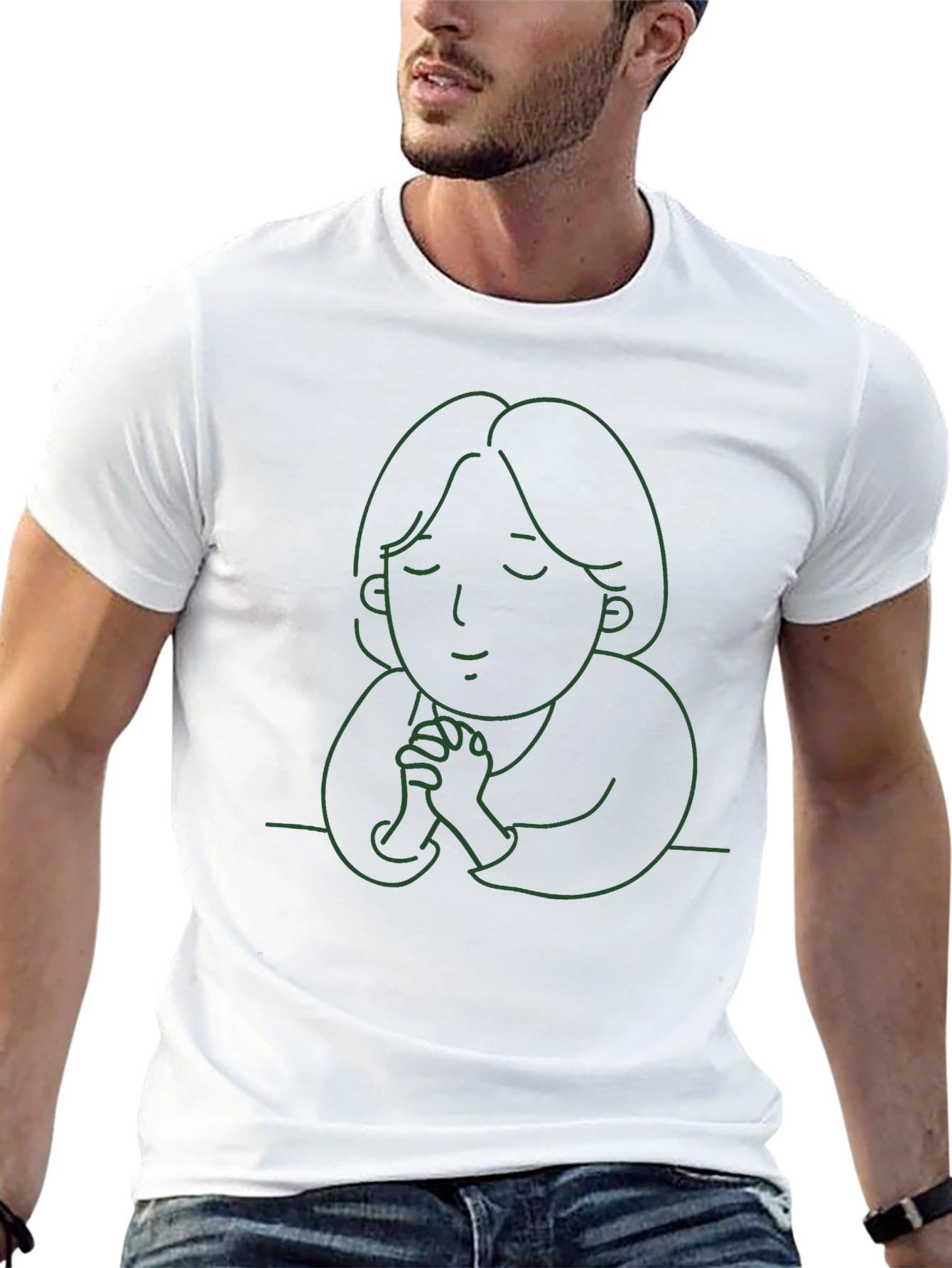 Minimalist Prayer T-Shirt - Unisex Black Tee