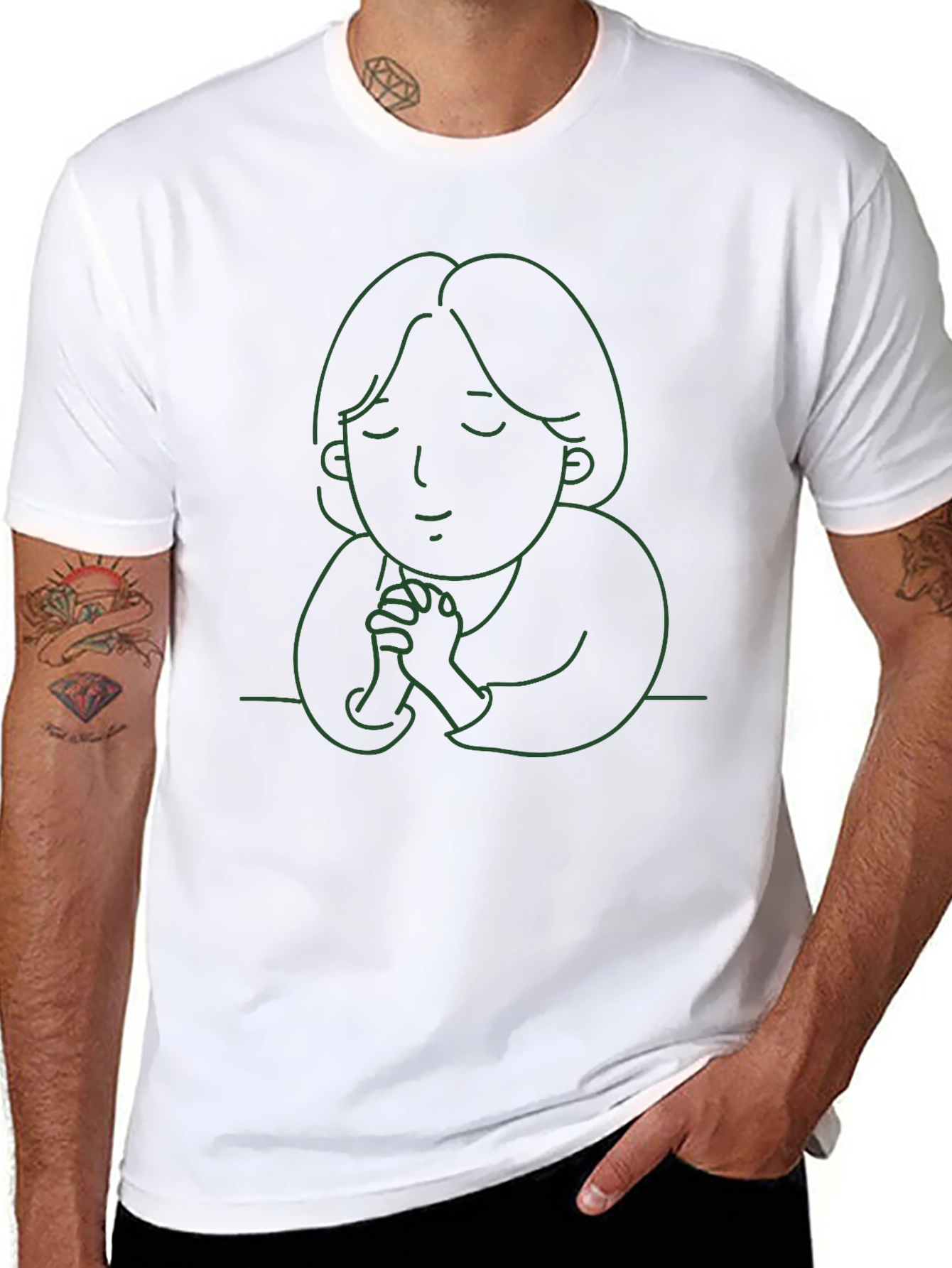 Minimalist Prayer T-Shirt - Unisex Black Tee