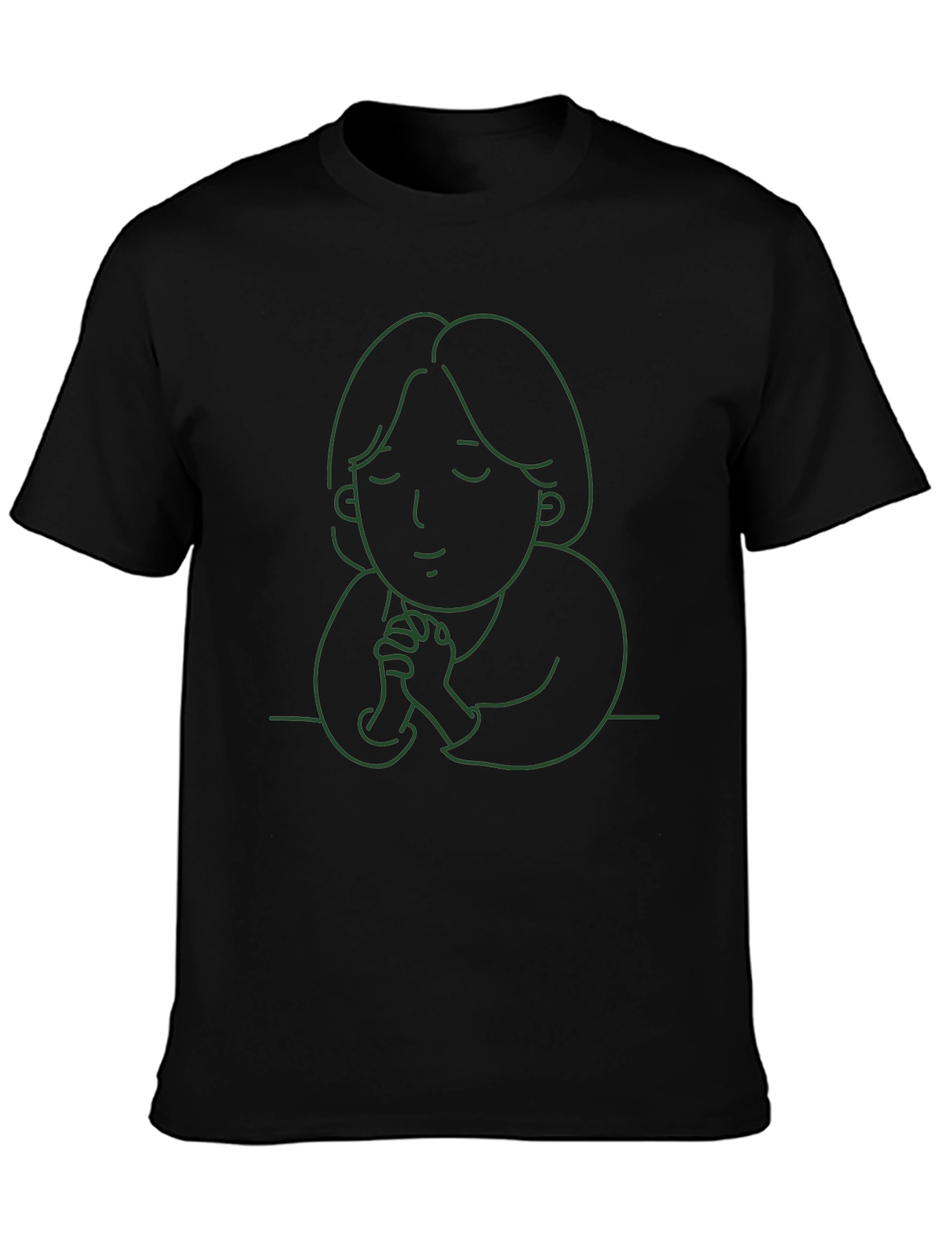 Minimalist Prayer T-Shirt - Unisex Black Tee
