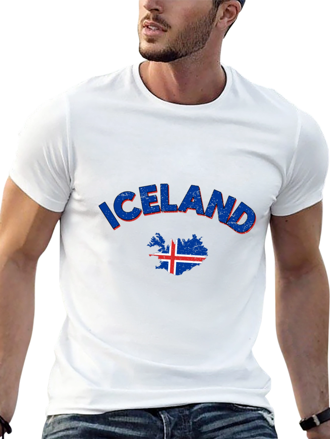 Iceland Flag Graphic T-Shirt