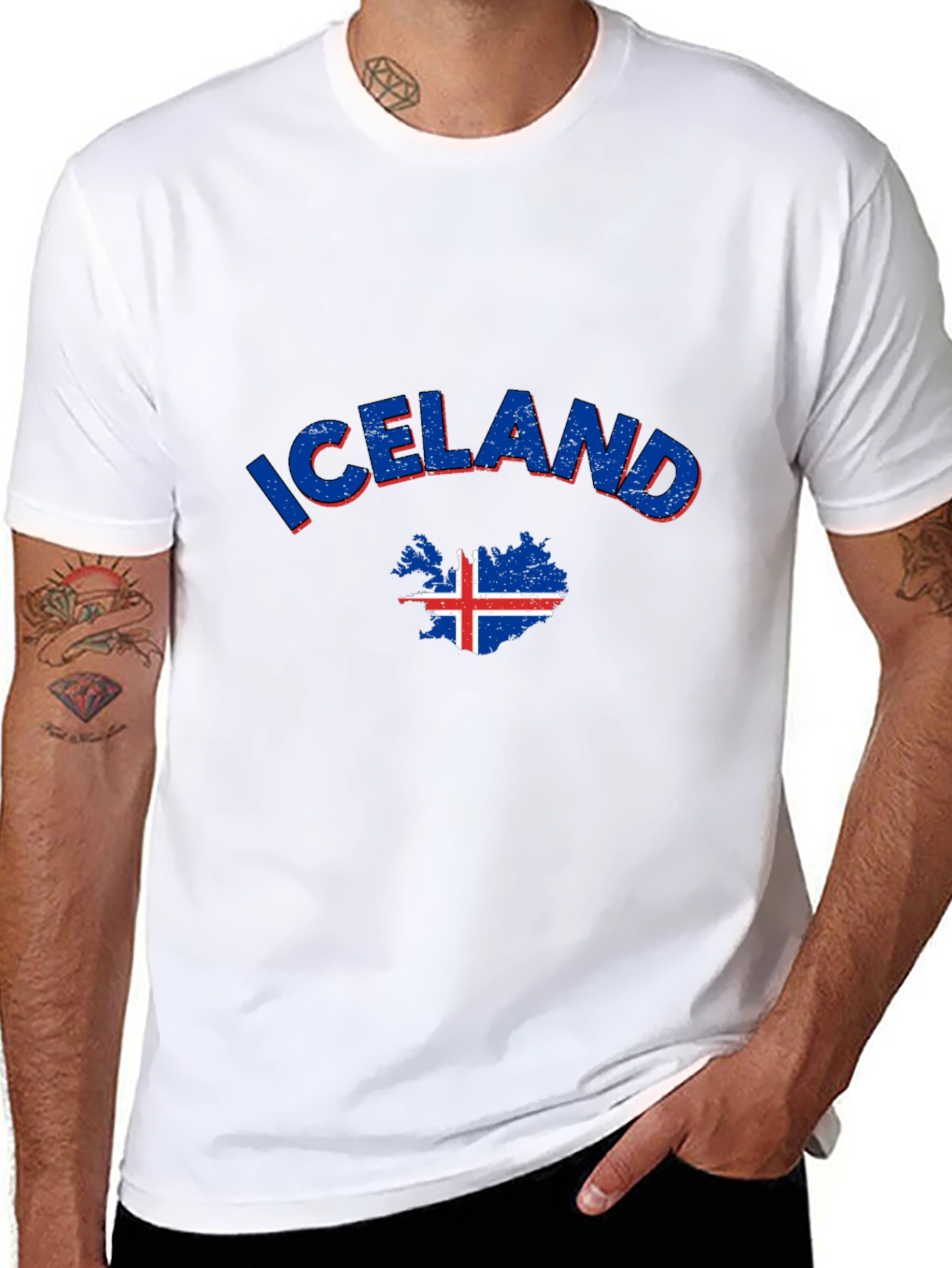 Iceland Flag Graphic T-Shirt