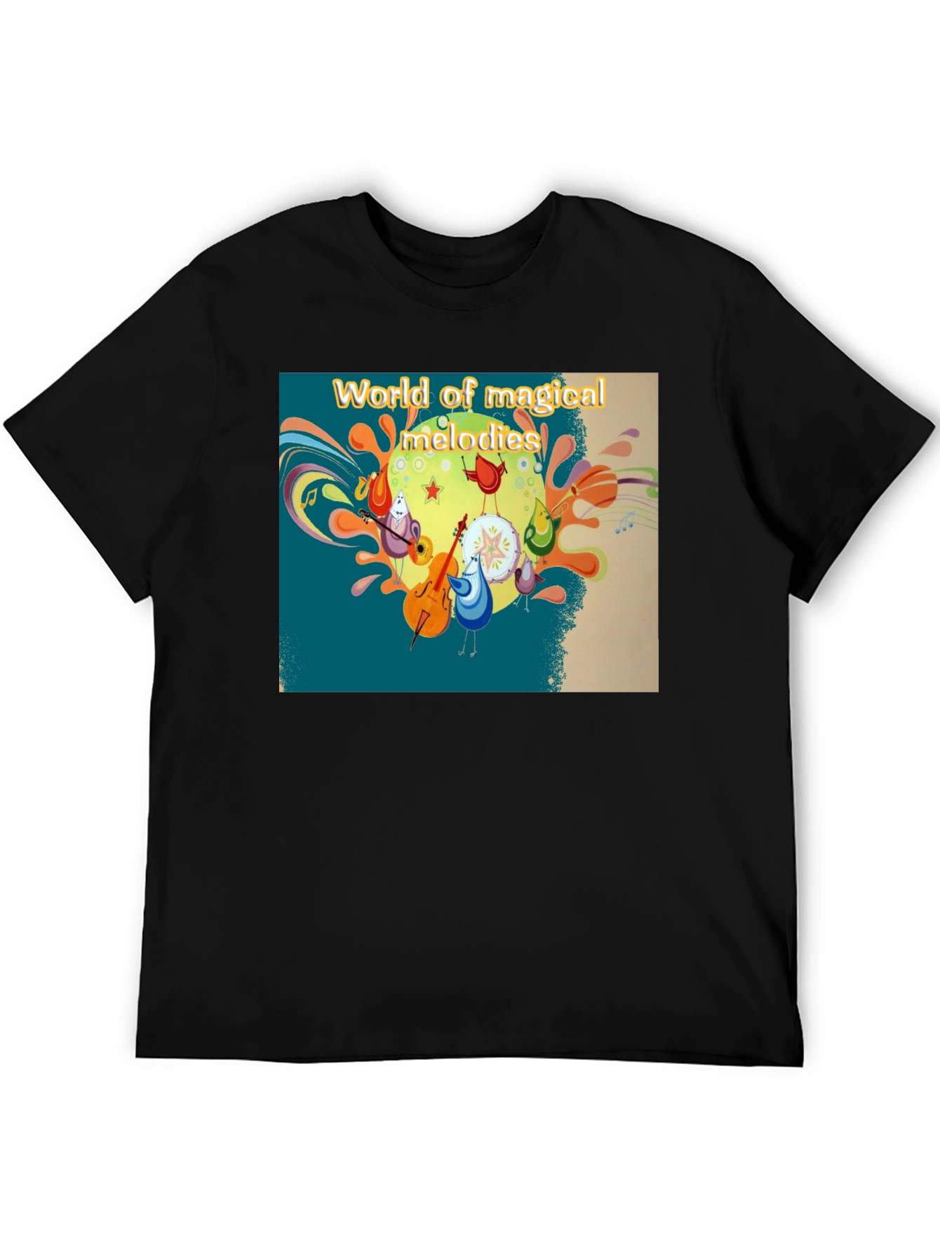 Magical Melodies T-Shirt - Funky Cartoon Design