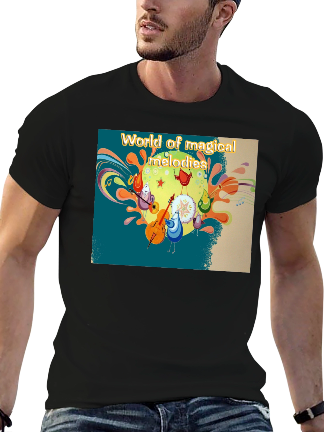 Magical Melodies T-Shirt - Funky Cartoon Design