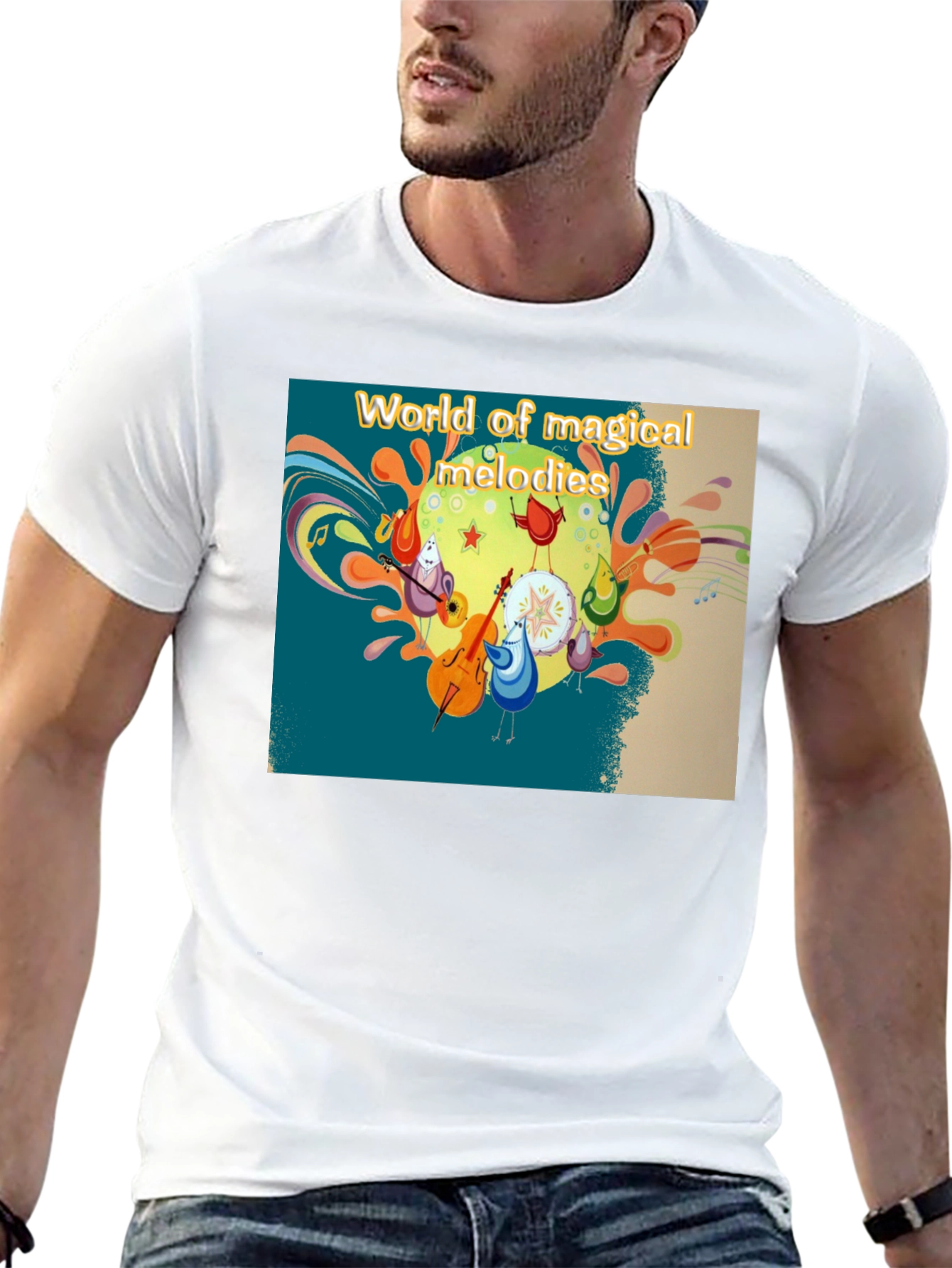 Magical Melodies T-Shirt - Funky Cartoon Design