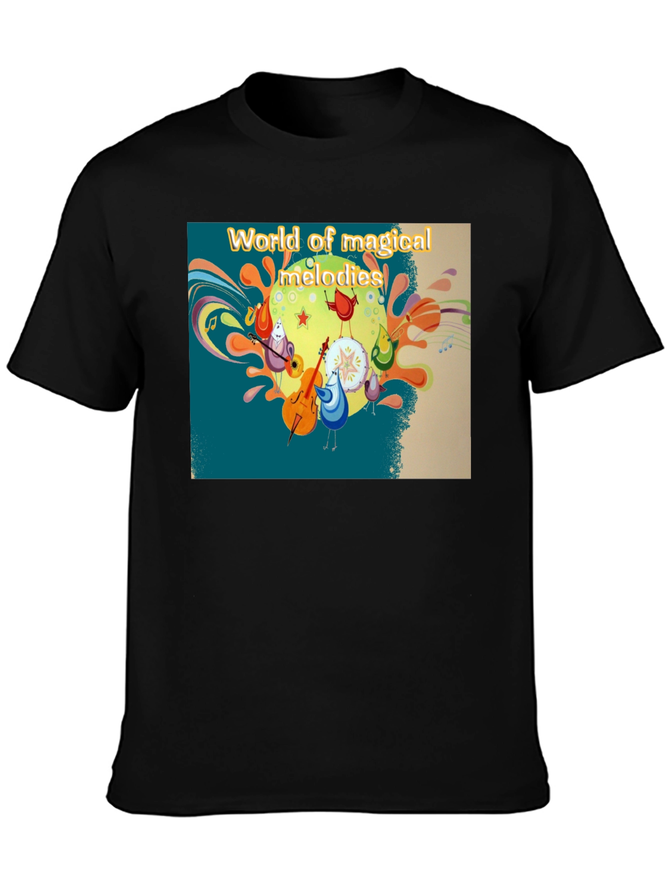 Magical Melodies T-Shirt - Funky Cartoon Design